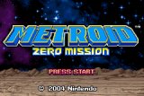 Zero Mission Title Screen